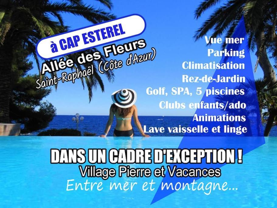 Dans Un Cadre D'Exception, Vue Mer Panoramique A Agay Cote D'Azur, Village Vacances Cap Esterel, T2 Avec Jardin, Golf, Climatisation, Wifi, 5 Piscines Saint-Raphaël Exteriör bild