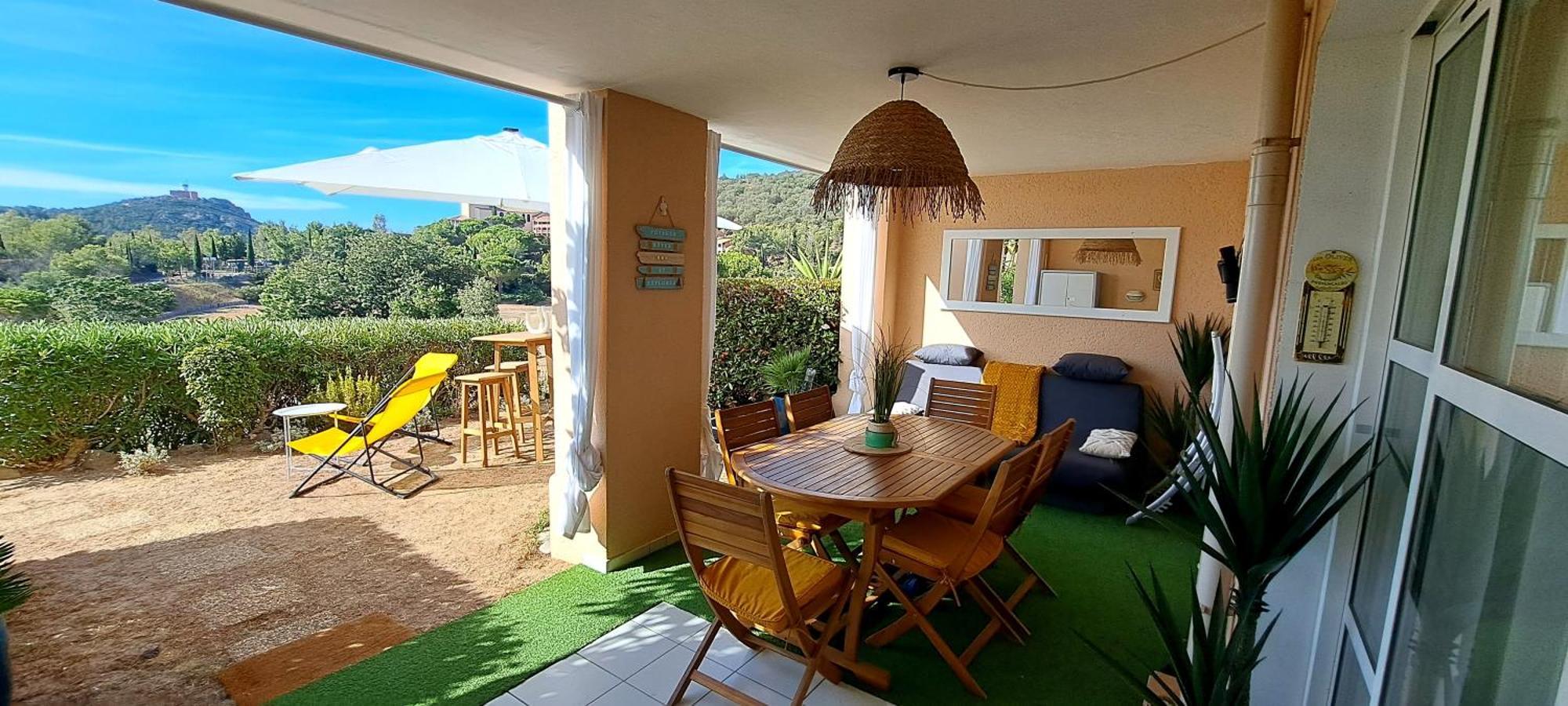 Dans Un Cadre D'Exception, Vue Mer Panoramique A Agay Cote D'Azur, Village Vacances Cap Esterel, T2 Avec Jardin, Golf, Climatisation, Wifi, 5 Piscines Saint-Raphaël Exteriör bild