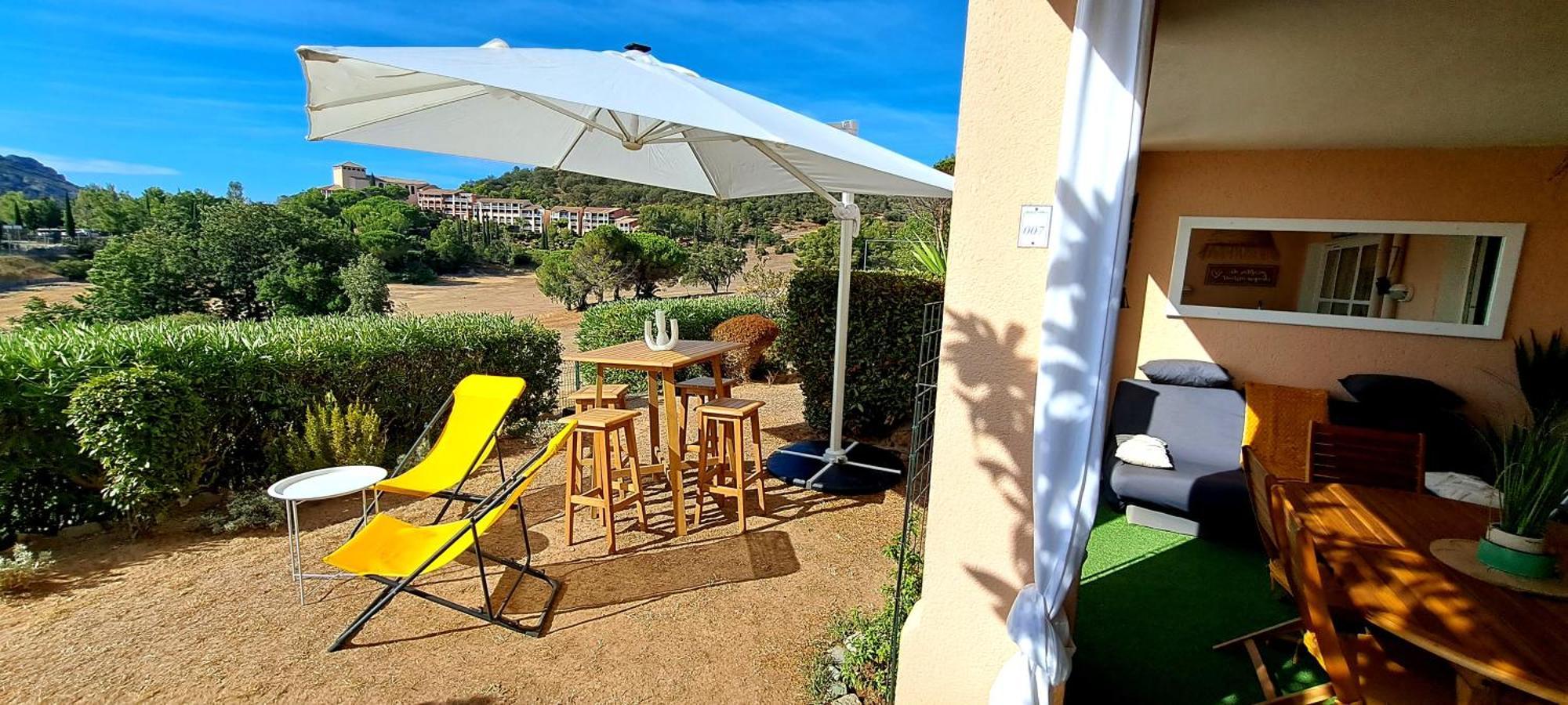 Dans Un Cadre D'Exception, Vue Mer Panoramique A Agay Cote D'Azur, Village Vacances Cap Esterel, T2 Avec Jardin, Golf, Climatisation, Wifi, 5 Piscines Saint-Raphaël Exteriör bild