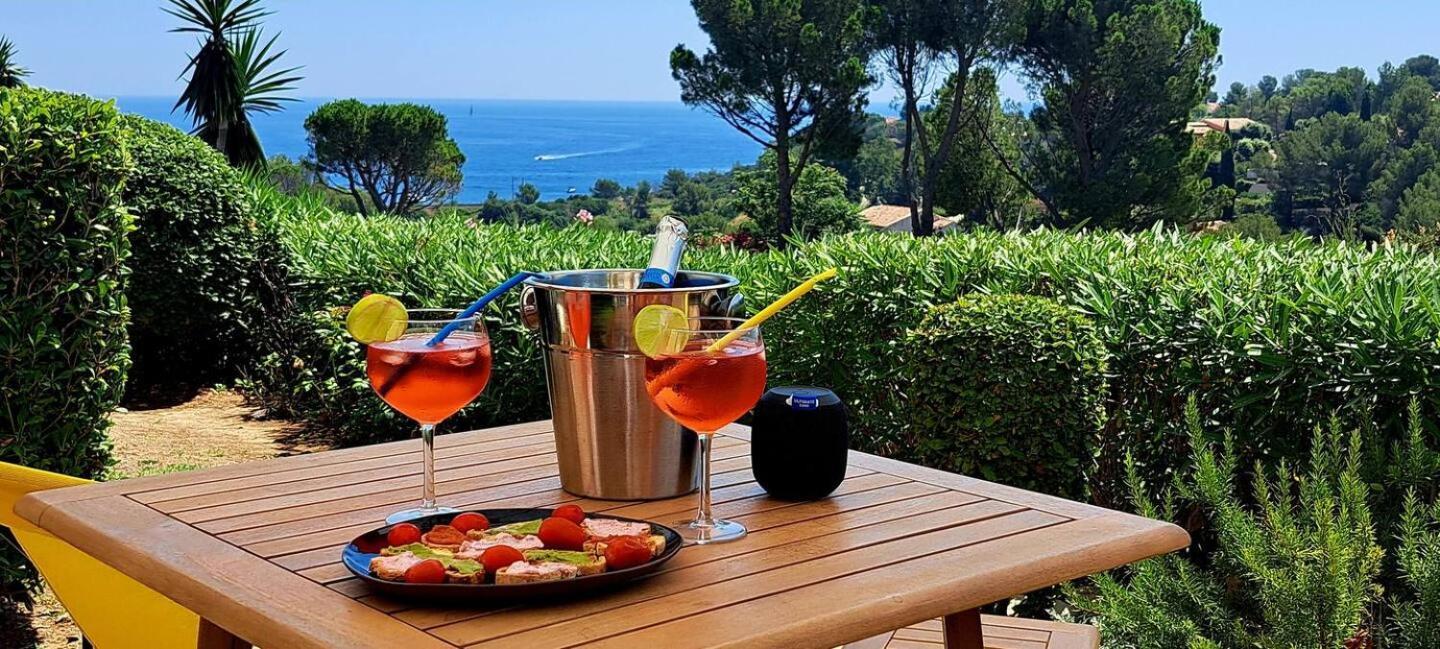 Dans Un Cadre D'Exception, Vue Mer Panoramique A Agay Cote D'Azur, Village Vacances Cap Esterel, T2 Avec Jardin, Golf, Climatisation, Wifi, 5 Piscines Saint-Raphaël Exteriör bild